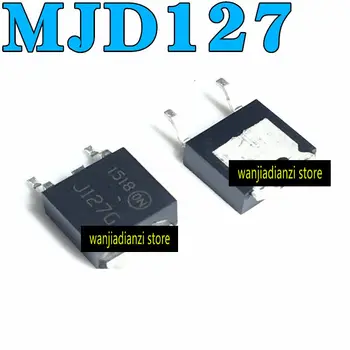 5pcs MJD127G J127G TIP127 MJD127 SOT-252 A-252 PNP Darlington transistor darlington de potência, tríodo