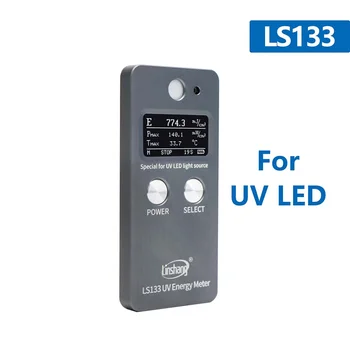 Linshang LS133 UVA LED Medidor da Energia da Radiação UV Medidor de 365 nm 385nm 395nm 405nm Tinta UV Revestimento de Cola de Cura Exposição de Impressão
