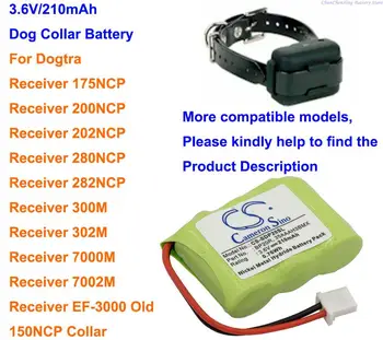 GreenBattery 210mAh Bateria BP20R para Dogtra 150NCP Gola,175NCP,200NCP,202NCP,210NCP,22000NCP,280NCP,282NCP,Receptor de 300M,302M