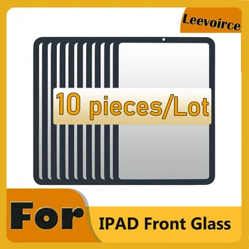 10Pieces Frente Externa Tela de Vidro + OCA Para iPad 6 Pro 10.5 Ar 3 10.2 10.9 11 mini 4 mini 5 6 12.9 Tampa do Painel de Reparo(SEM Toque)