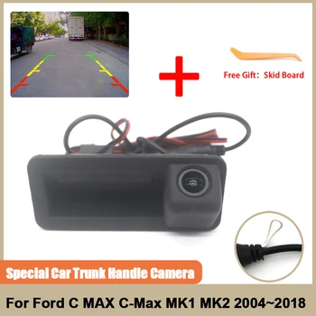 CCD HD Fisheye Câmera de Visão Traseira Para Ford C MAX C-Max MK1 MK2 2004~2015 2016 2017 2018 Tronco de Carro Identificador de Monitor de Estacionamento Inversa