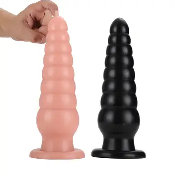 Grande Plug Anal para Homens e Mulheres Quintal Masturbação Brinquedos ventosa Anal Alargador de Sexo Anal Plug