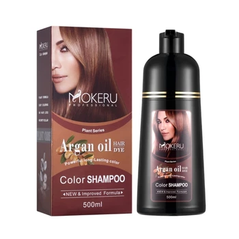 Tintura de cabelo Shampoo Óleo de Argan Cor do Cabelo Shampoo Cores de Cabelos em Minutos 500ml