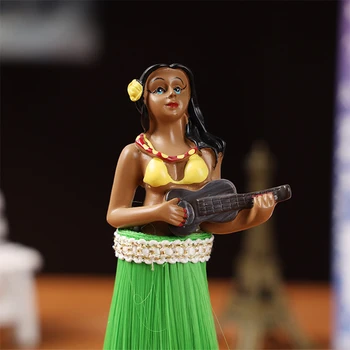 Havaí Torção Dançarina De Hula Boneco De Resina Boneca Decoração Do Carro