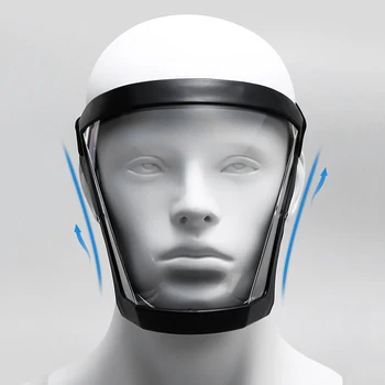 A proteção de Rosto a Máscara facial escudo transparente da MÁSCARA de Moto, de Bicicleta, à prova de Vento Máscara à prova de Poeira, Anti-vento de Solda Óculos de Segurança