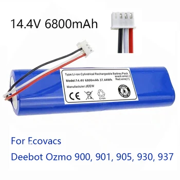 Neue original de 14,4 V 6800mAh Roboter gmbh-staubsauger Batterie Pack für Ecovacs Deebot Ozmo 900, 901, 905, 930, 937