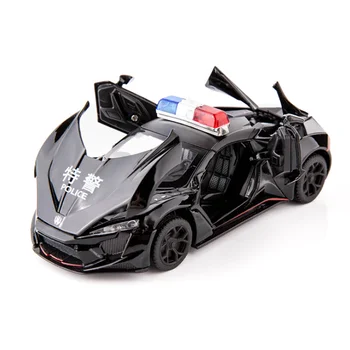 1:32 Carro De Brinquedo Lykan Polícia Metal Brinquedo Liga De Super Carro Diecasts & Veículos De Brinquedo Carro Modelo Em Miniatura De Um Modelo De Carro De Brinquedo Para Crianças