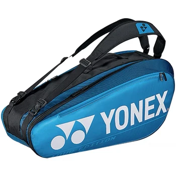Original YONEX Pro Series Azul Saco de Tênis Tour Edition Mochila de Esportes Para 6 Raquetes de Tênis, Com Sapatos Compartimento Para Homens