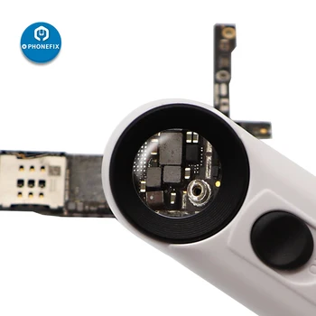 Lupa de mão LED Ligh 40 Vezes HD lente de aumento Lupa Jóias do PWB de Solda de Reparação de Mini Microscópio, Lupa