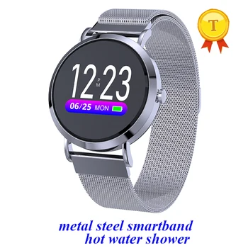 Moda chuveiro de natação Smart Watch Bluetooth Bracelete de Esportes da Pressão Arterial a monitorização da frequência cardíaca de fitness Tracker banda inteligente