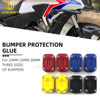 Para SUZUKI DL250 DL650 V-Strom DL1000 DL650/XT 1000/XT Motor de Motocicleta de pára-choque de Proteção Bloco Protetor Anti-Desgaste de Proteção Cola