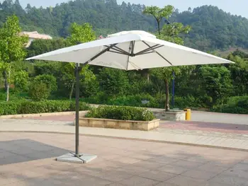 Jardim guarda-chuva 2.5mx2.5m praça guarda-chuva para o jardim exterior, guarda-sol pátio