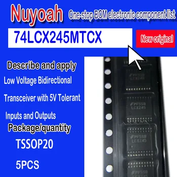 Novo spot original 74LCX245MTCX LCX245 patch do TSSOP-20 de baixa tensão bidirecional transceptor 5pcs
