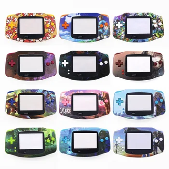 Novo DIY Personalizado GBA Impresso UV Conchas de Habitação Com Botões Adequados Para Game Boy Advance IPS LCD