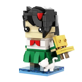 Gobricks MOC Japonês Filme de Animação Suzumeed Brickheadzs Conjunto de blocos de Construção Figura de Ação Caracteres Modelo de Tijolos para KidsToys