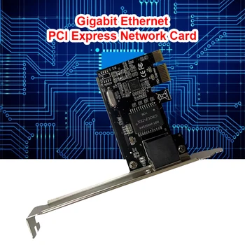 Placa de rede 10/100/1000Mbps Gigabit Ethernet PCI Express Placa de Rede PCIe RJ45 LAN Adaptador para Computador Desktop Driver de PC Grátis