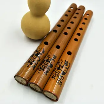 Oferta especial de Atacado de Bambu Seis buracos Aluno de Clarinete Cerca de 24 cm De Comprimento Baratos Instrumento Musical Flauta Clarinete