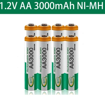 2022 neue premium 1,2 V AA 3000mAh NI-MH 1,2 V Wiederaufladbare 2A Batterie 3000 + Kostenloser versand