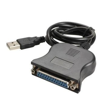 Impressora Cabo IEEE 1284 USB A Paralelo Cabo Adaptador USB para DB25 25Pin Paralelo
